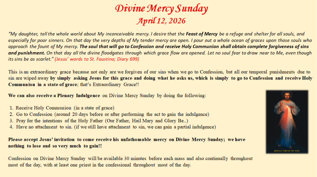 Divine Mercy Sunday