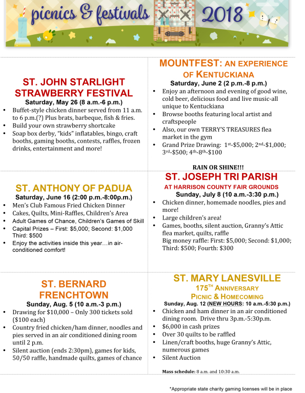 Church Picnics St. Mary of the Knobs