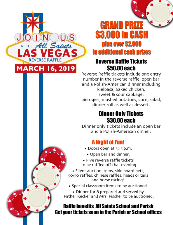 reverse raffle all saints catholic church reverse raffle tickets