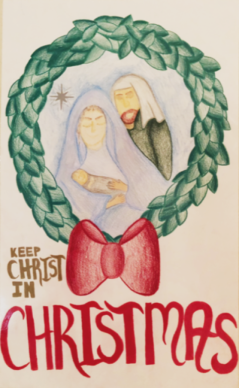 Keep christ in christmas magnet image