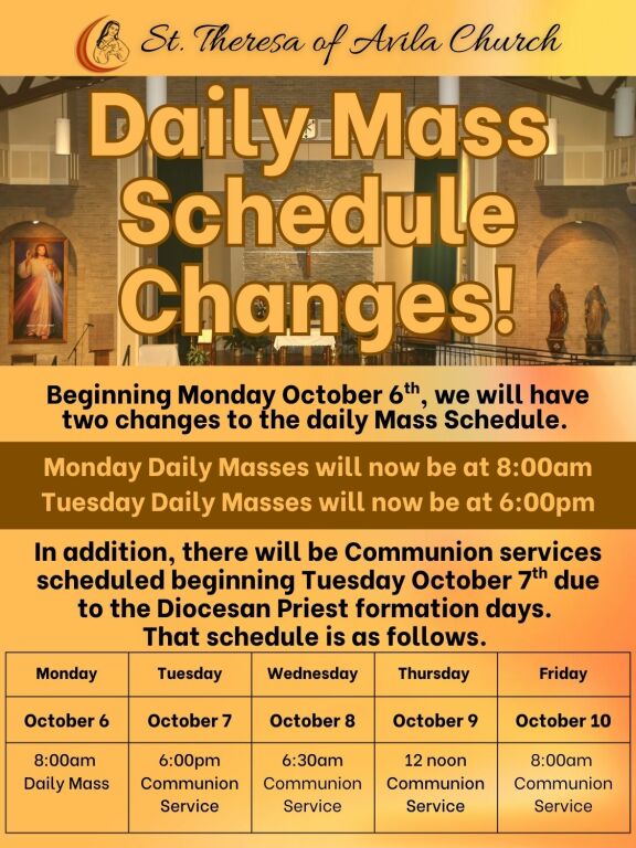 Mass schedule