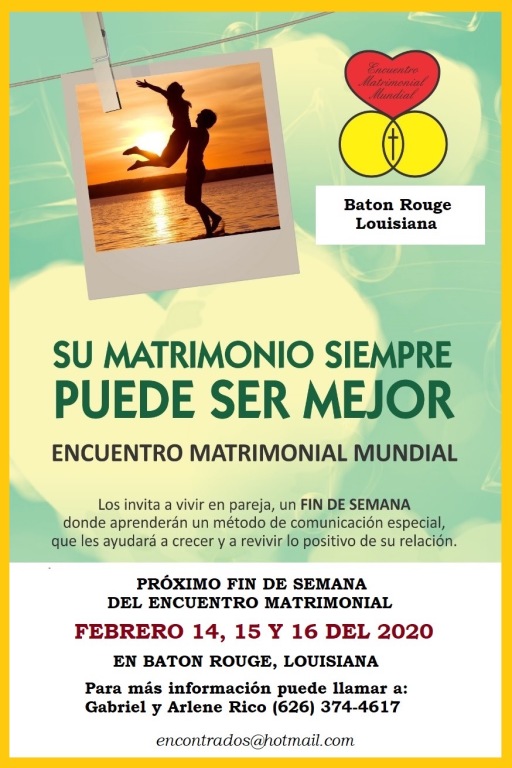 Encuentro Matrimonial Mundial St. Theresa of Avila Catholic Church