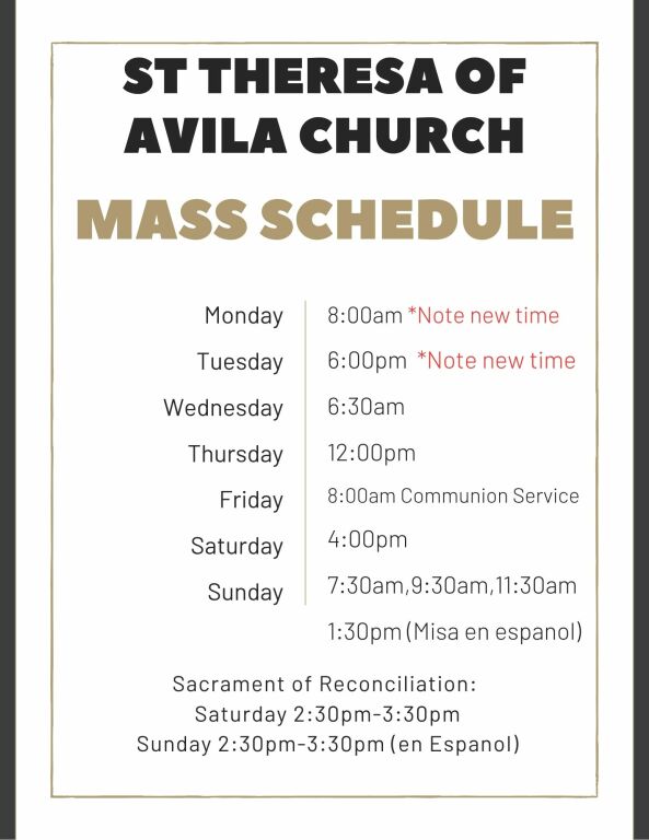 Mass times
