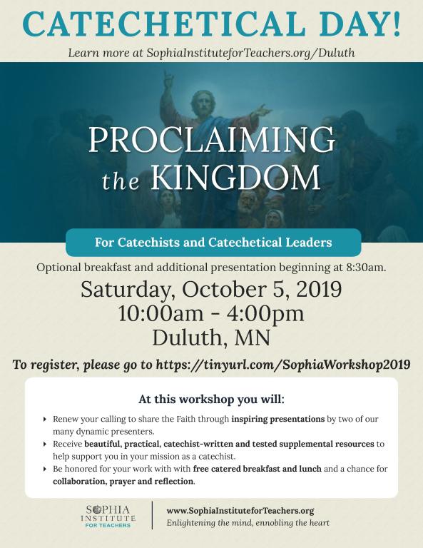 Sophia Institute Workshop 2019 Sophia Institute Workshop 2019 Flyer