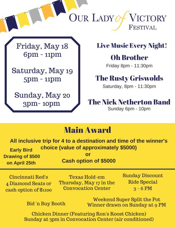 Festival | Our Lady of Victory Parish Festival | Our Lady of Victory Parish