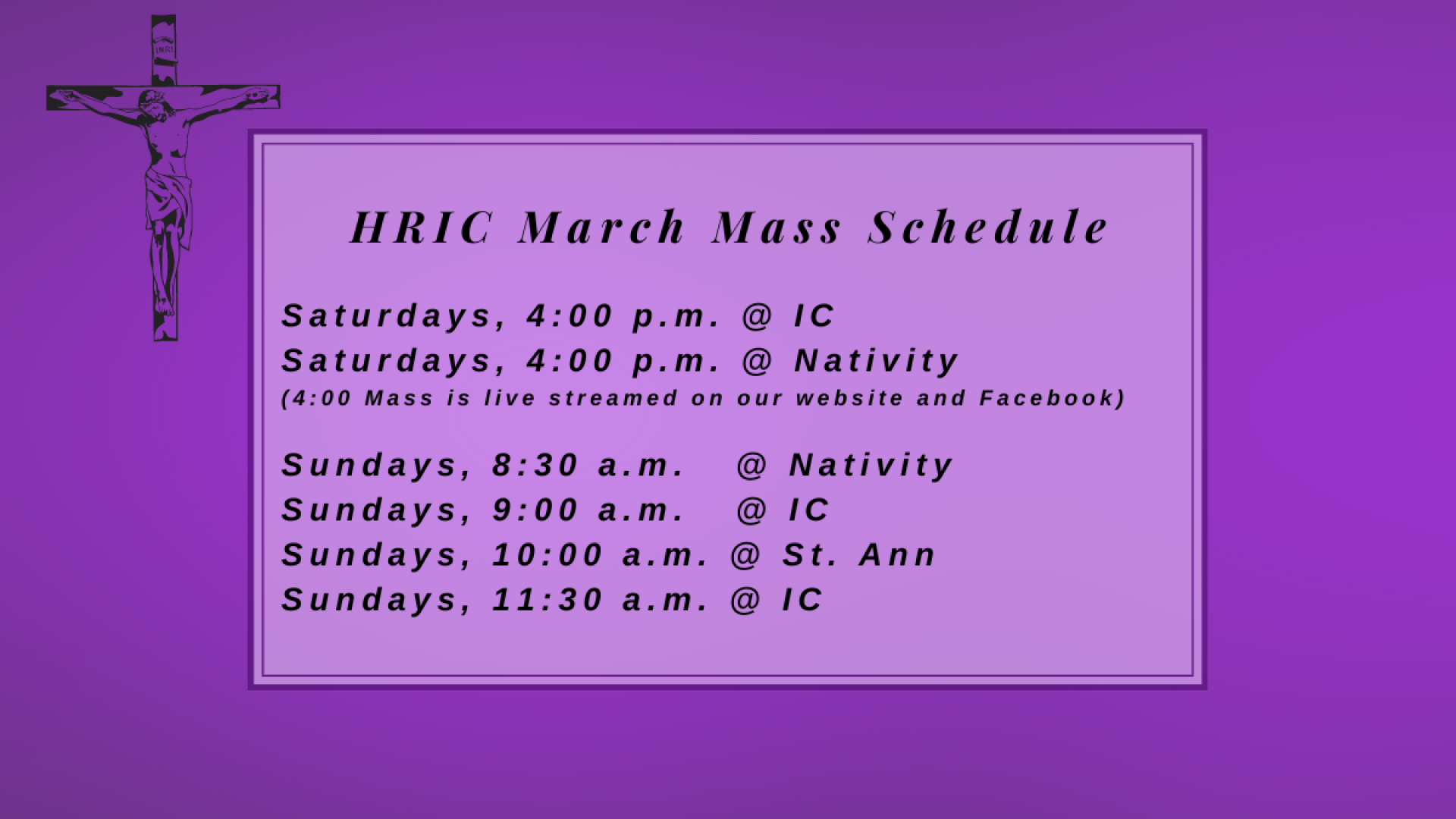 Holy Redeemer and Immaculate Conception Catholic Parishes