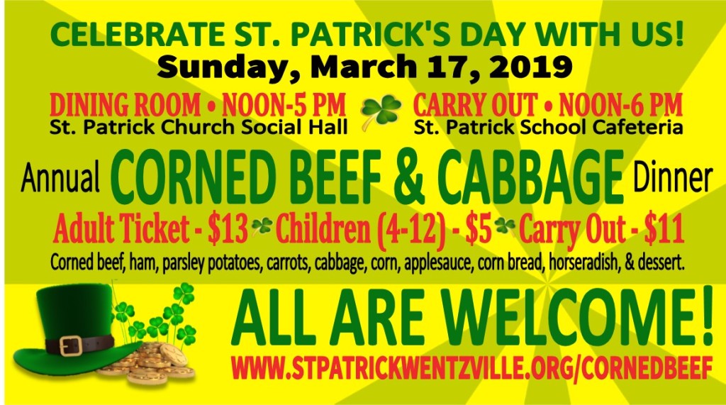 Corned Beef & Cabbage Dinner St. Patrick Church