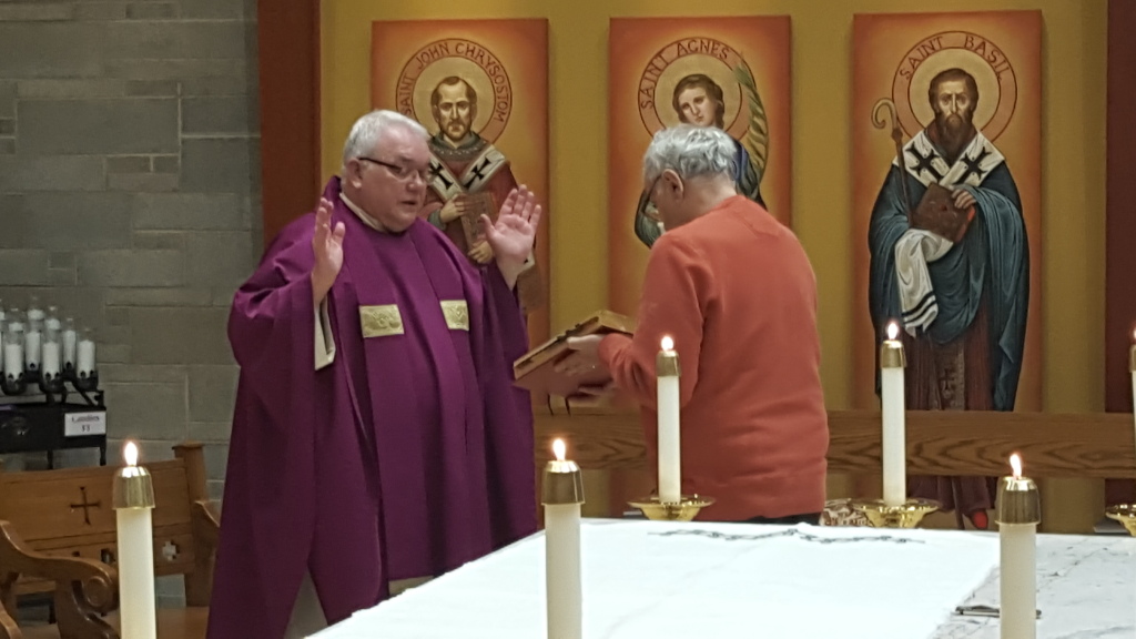 First Mass in our new renovated church.