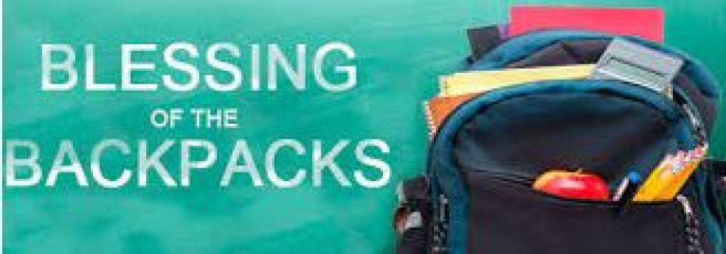 Blessing of the Backpacks