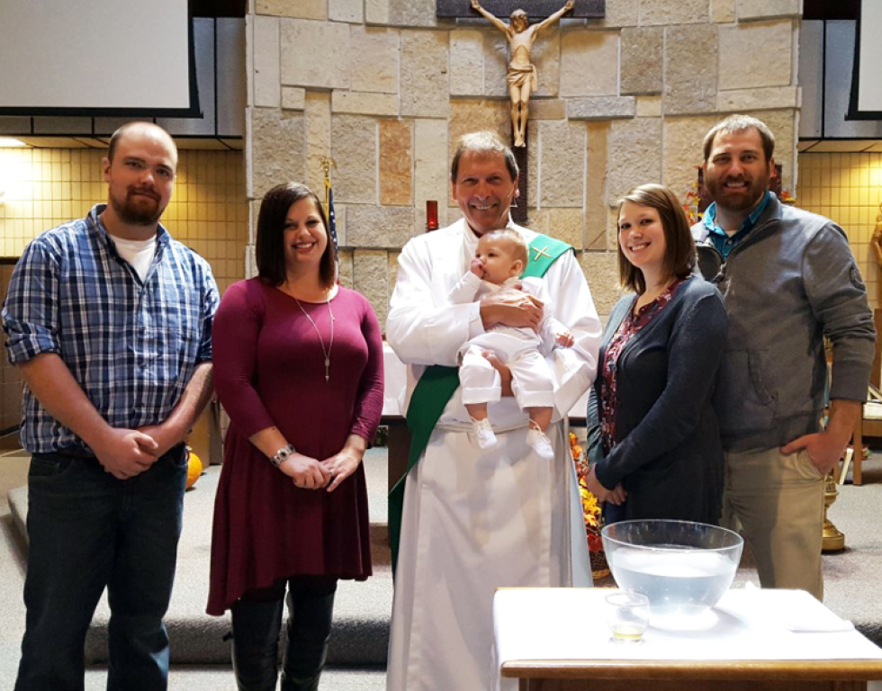 Baptism Baptism drung the 10:30am Mass