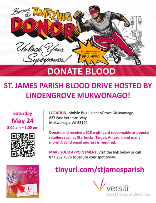 St. James Blood Drive Hosted by Linden Grove