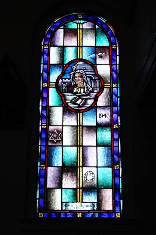 Saint Ann stained glass window