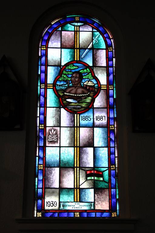 Saint Charles Lwanga stained glass window