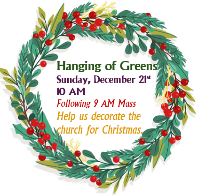 hanging of greens