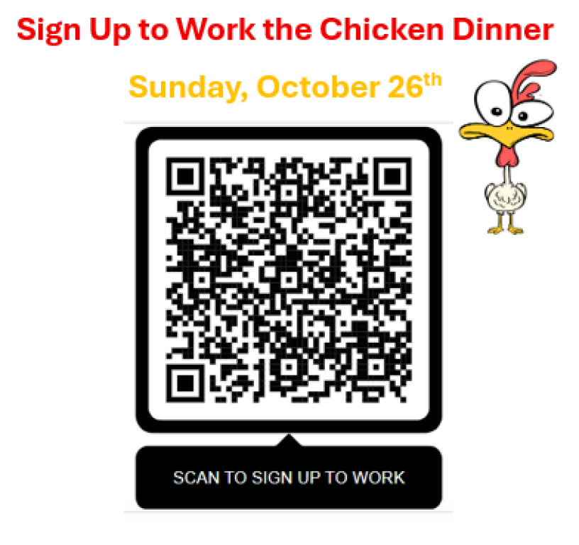 Chicken Dinner Sign Up