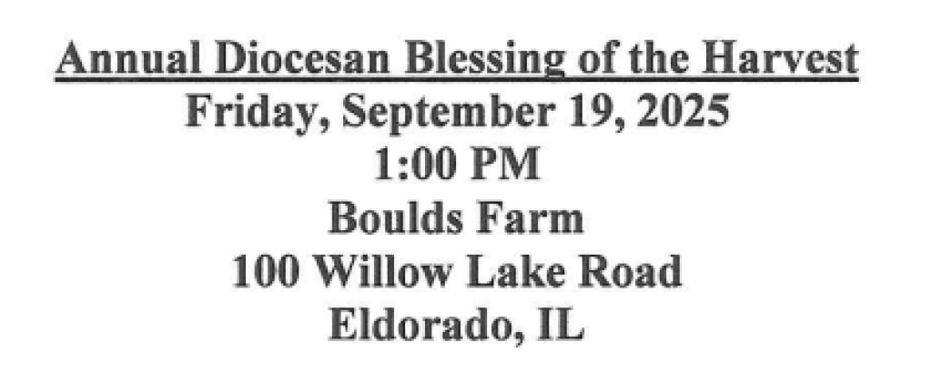 Blessing of the harvest