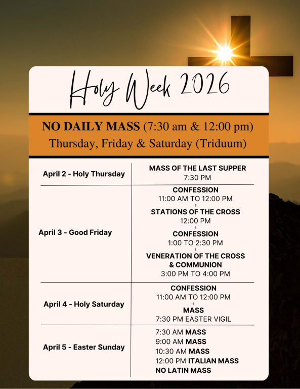 Holy Week 2026