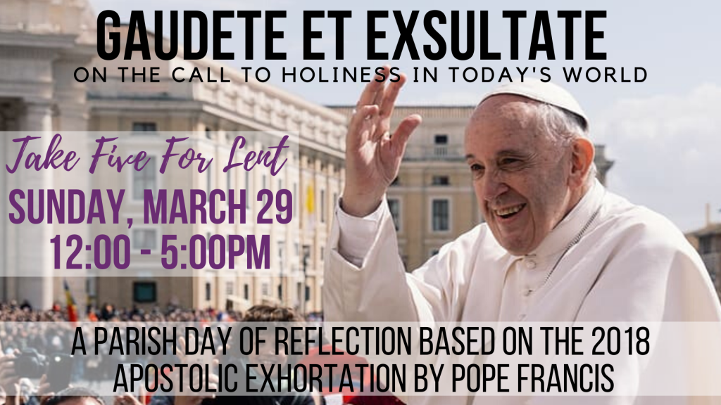 Take Five for Lent Take Five for Lent