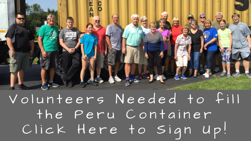 Help fill the container! Help fill the container!