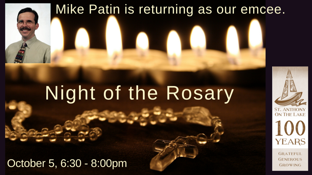 Night of the Rosary Night of the Rosary at St. Anthony on the Lake