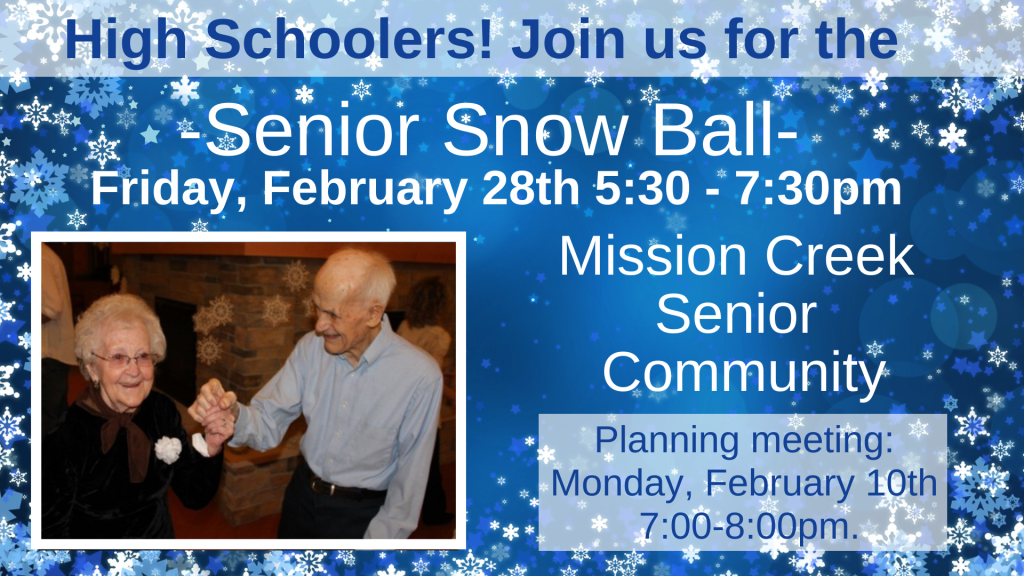 Senior Snow Ball Senior Snow Ball