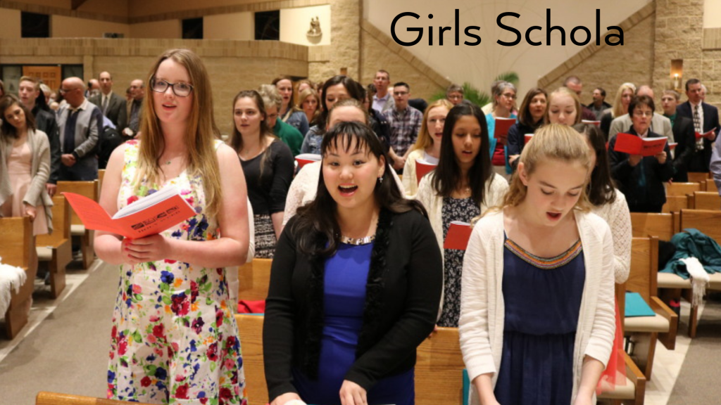 Schola, Part of Music Ministry at St. Anthony on the Lake Schola, Part of Music Ministry at St. Anthony on the Lake
