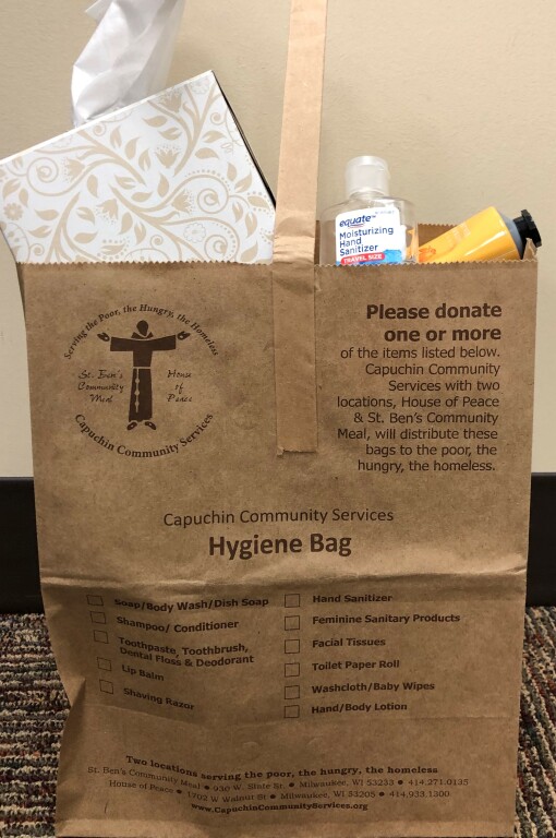 Capuchin Community Services Hygiene Bag Capuchin Community Services Hygiene Bag