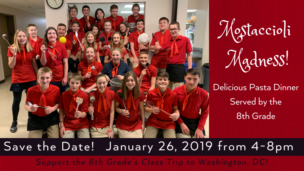 Save the Date! Mostaccioli Madness is January 26th from 4-8pm Mostaccioli Madness at St. Anthony on the Lake