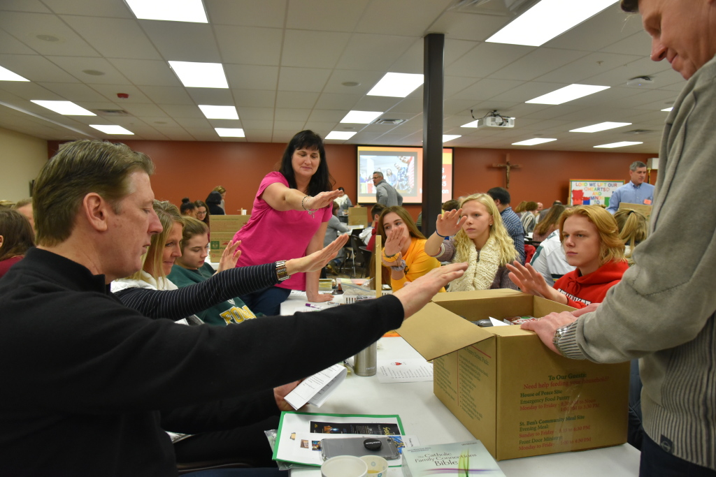 Food Box Packing for the House of Peace Family Program at St. Anthony on the Lake