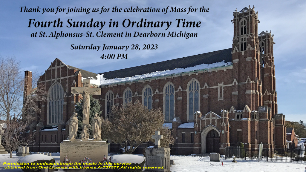 Livestream Schedule St. AlphonsusSt. Clement Parish