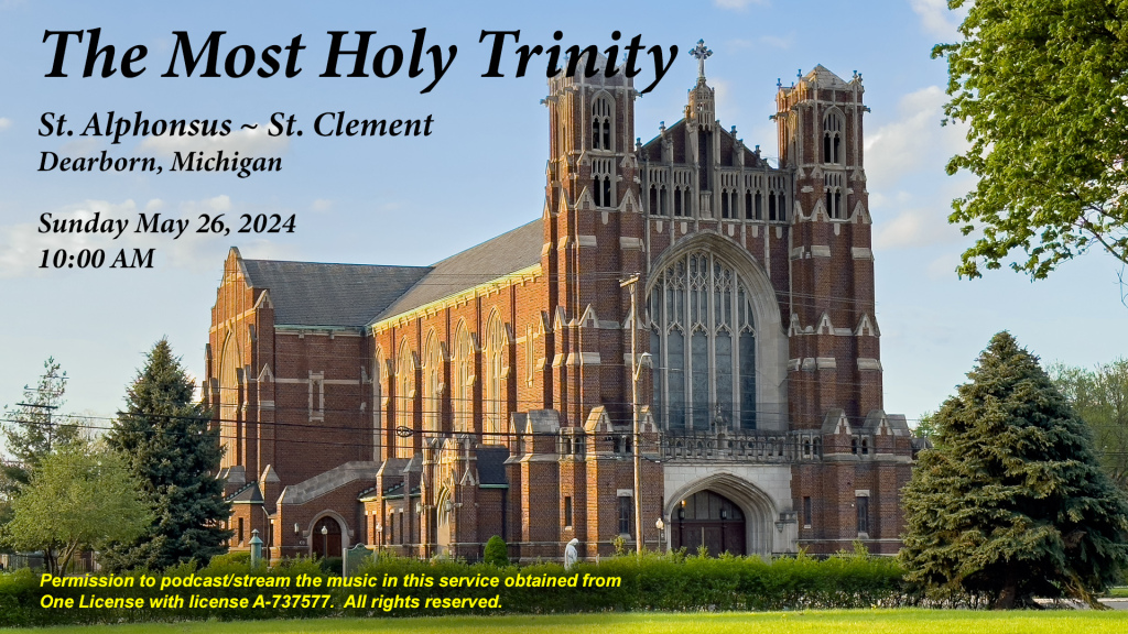 Livestream Schedule | St. Alphonsus-St. Clement Parish