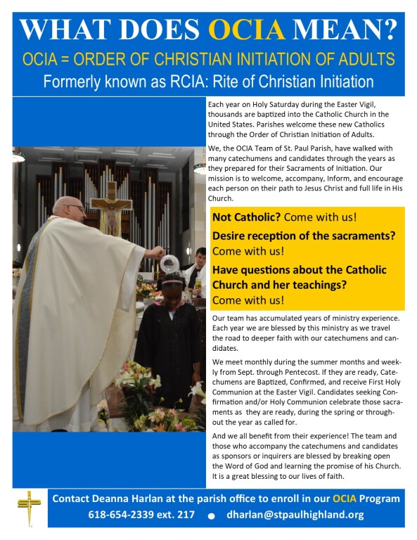 OCIA informational flyer