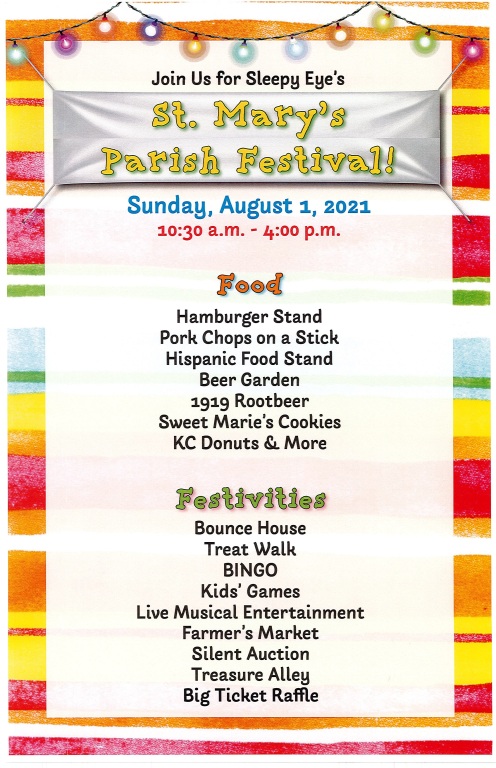 St Mary S Parish Festival Divine Mercy Area Faith Community