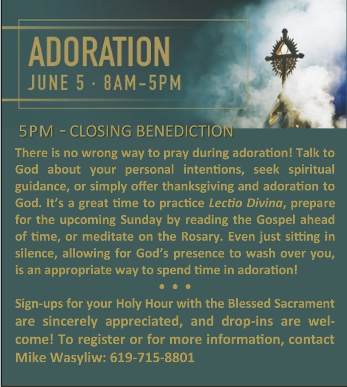 1st Friday Adoration June