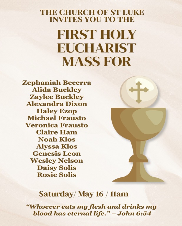 1st Holy Communian Mass