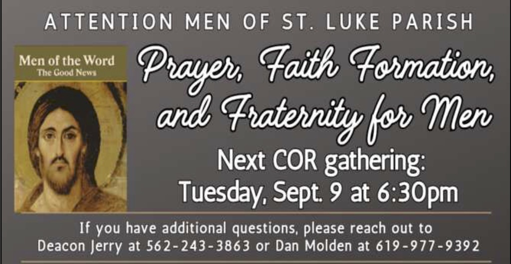 COR Gathering, 9/9, 6:30pm