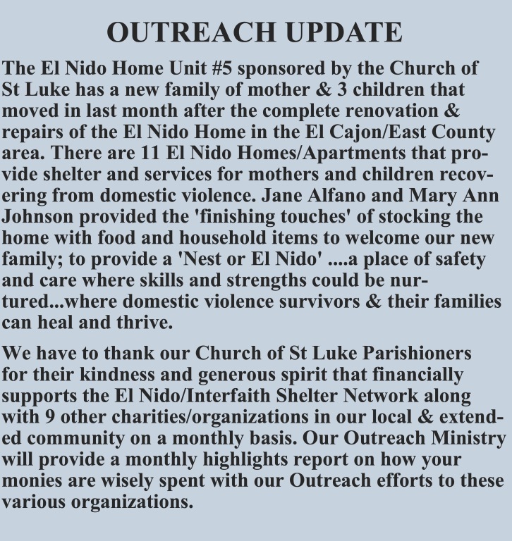 Outreach Update