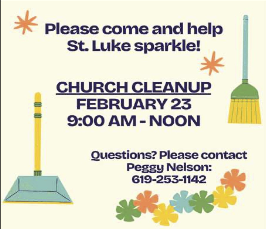 Church Cleaning 2/23