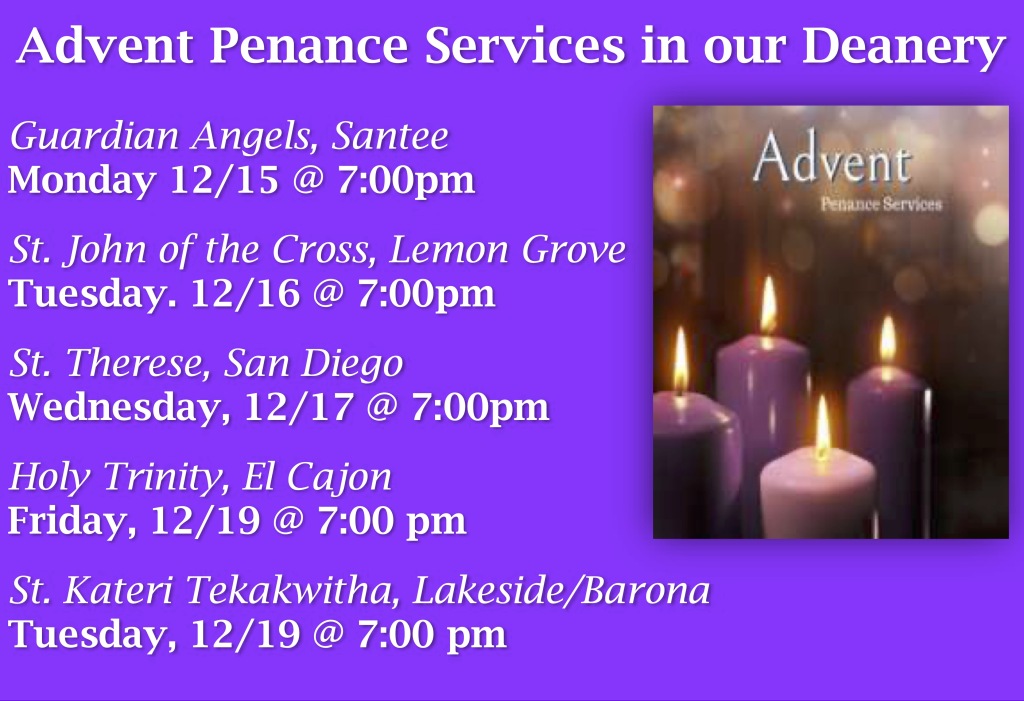 Penance Services around the deanery