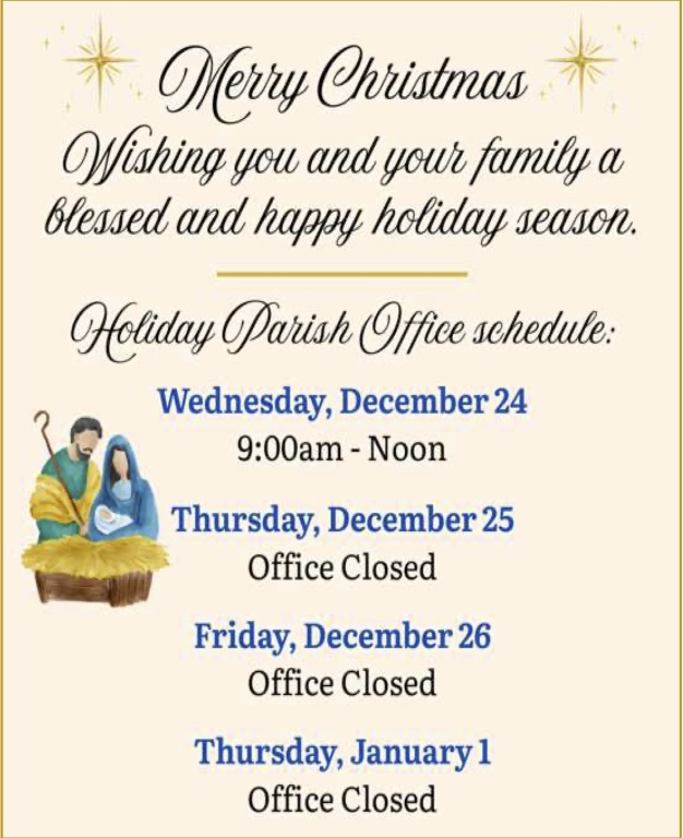 Parrish Office Holiday Schedule