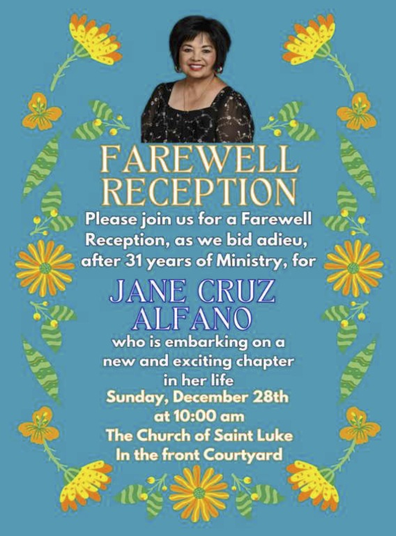 Janes Farewell 12/28, 10am