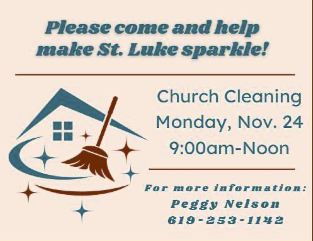 Church Cleaning 11/24