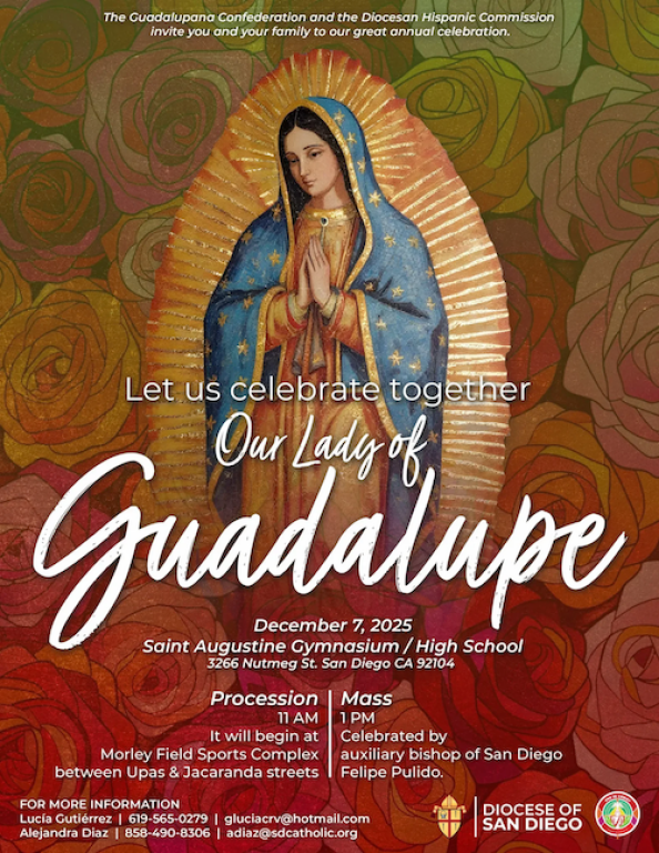 Celebrate Our Lady of Guadalupe, 12/7