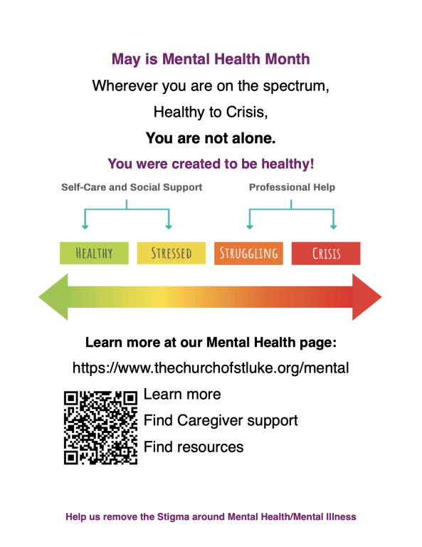 May is Mental Health Month