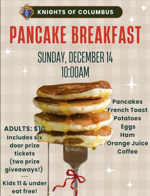 KofC Breakfast 12/14