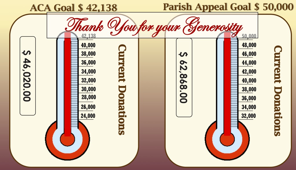 ACA and Parish Appeals goals reached