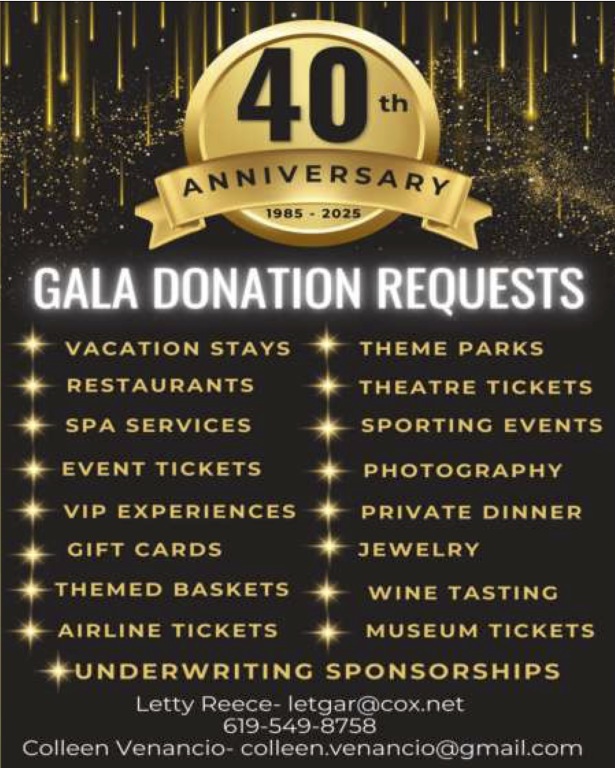 Gala Donation Requests