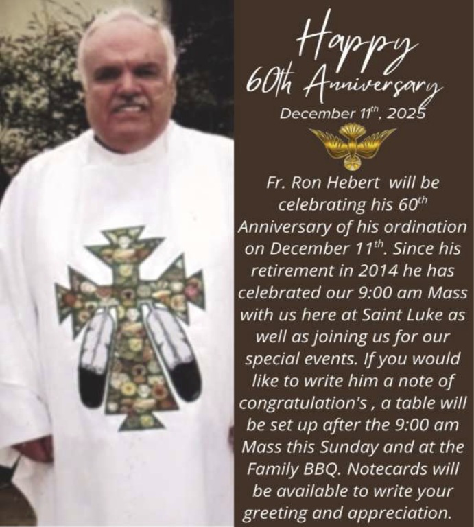 Fr Hebert's 60th Anniversary