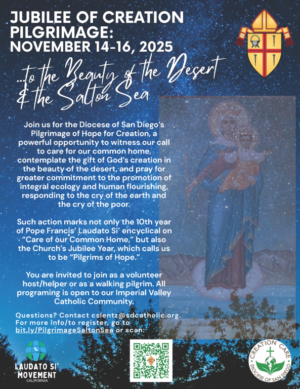 Jubilee of Creation Pilgramage, November 14-16