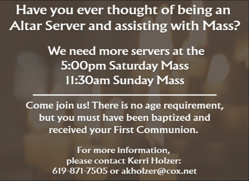 Altar Servers Wanted